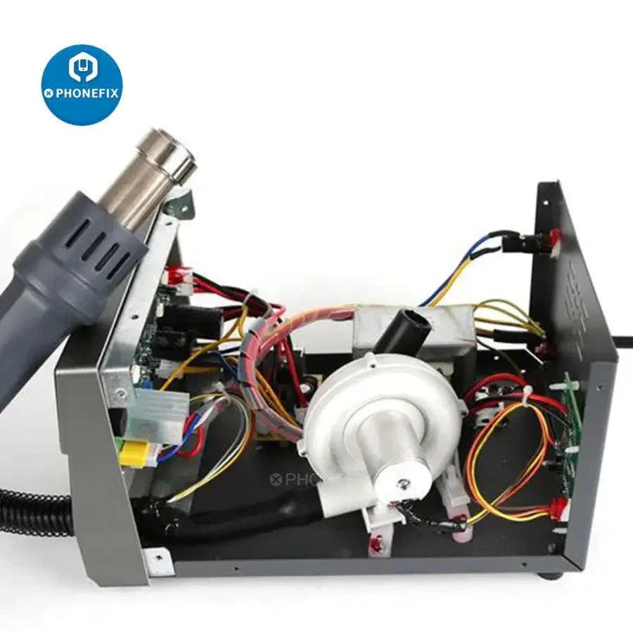 PhoneFix SUGON 8610DX 1000W BGA Hot Air Rework Station with LED display and five nozzles for electronic repairs