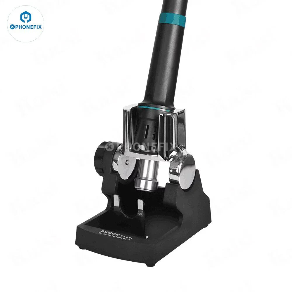 SUGON 8610DX 1000W BGA rework station with LED display and five nozzles for precise hot air rework and soldering.