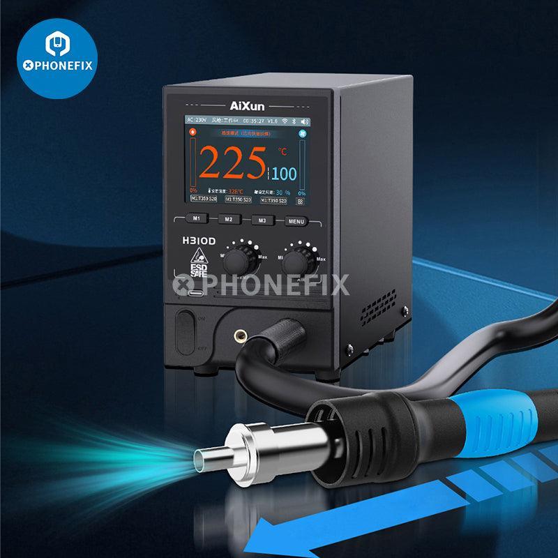 AiXun H310D BGA rework station with smart hot air gun, electronic repair equipment for mobile devices.