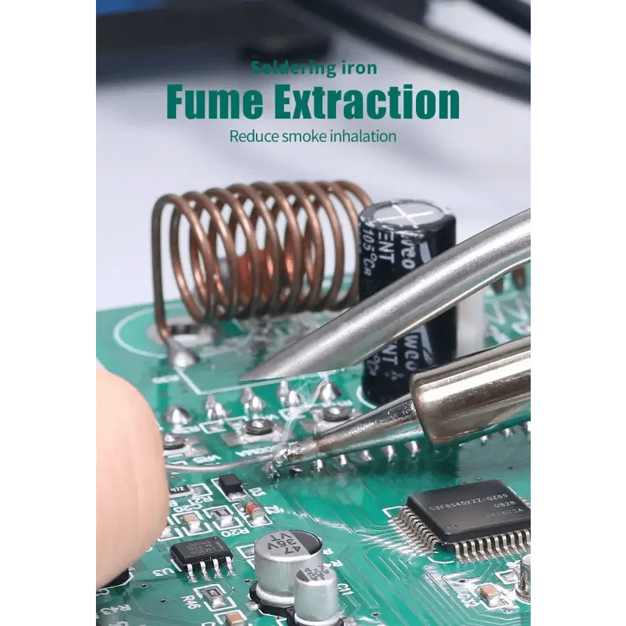 PhoneFix 992DA+ BGA rework station with hot air welding and solder vacuum pen for precise BGA chip repair.