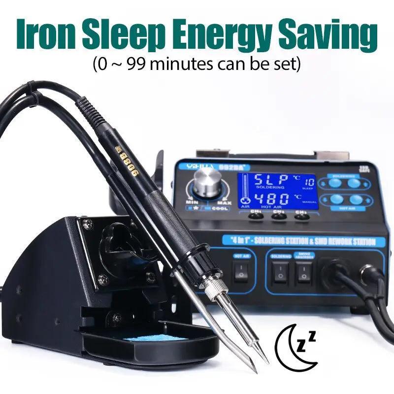 PHONEFIX 992DA+ Hot Air BGA Rework Station with solder vacuum pen, featuring hot air welding and precision BGA rework capabilities.