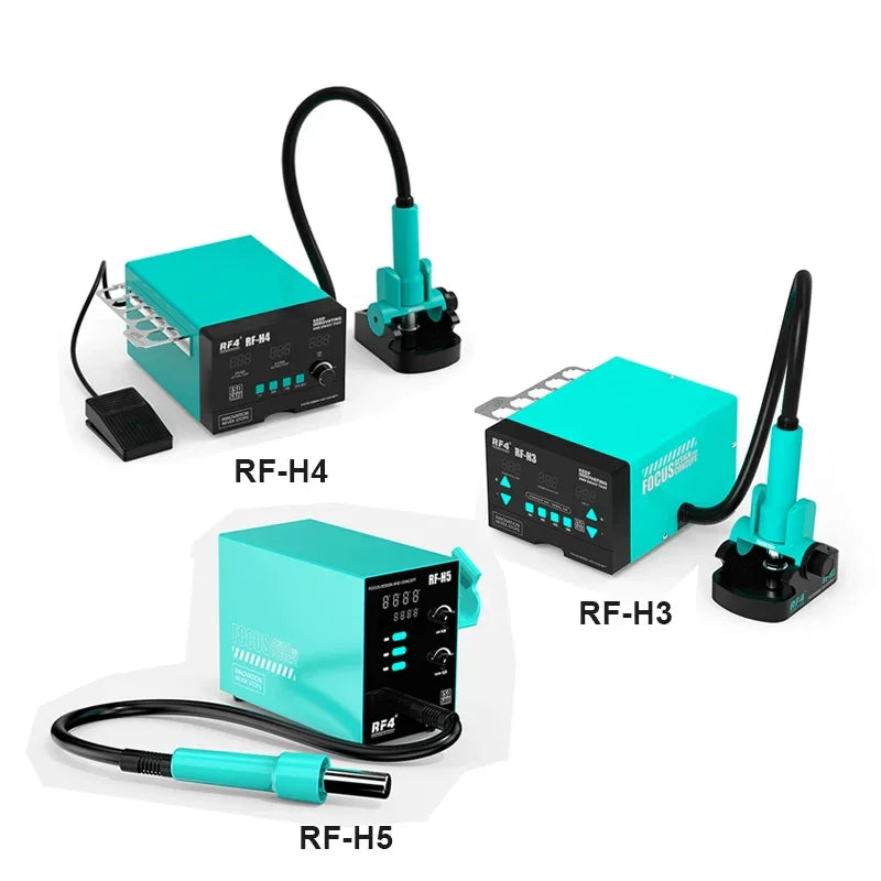 RF4 RF-H2 H3 H4 H5 lead-free hot air soldering rework station by PHONEFIX, BGA rework station for mobile phone repair.