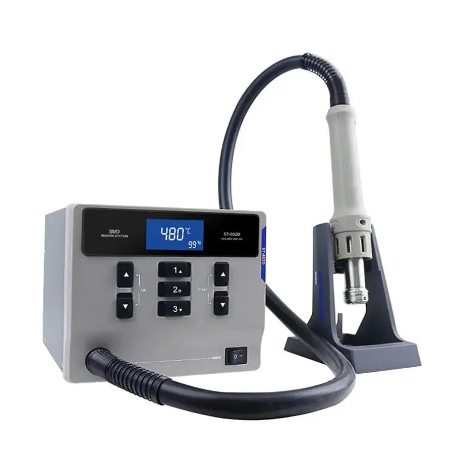 Atten MS300 3-in-1 BGA rework station with soldering, hot air, and DC power supply platform by PhoneFix, used for electronics repair.