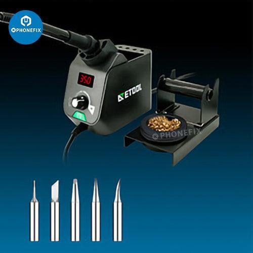 ATETOOL AE689A BGA soldering station for phone PCB repair by PHONEFIX, with digital controls and compact design.