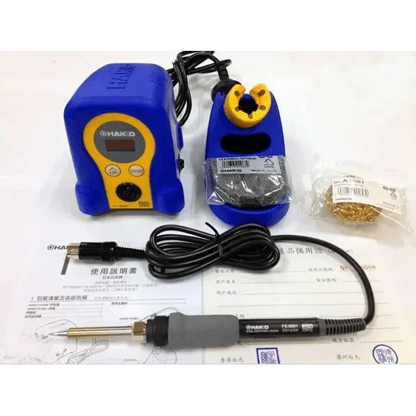 Phonefix HAKKO FX-888D ESD soldering station with 70W power, digital display, and adjustable temperature for BGA soldering tasks.