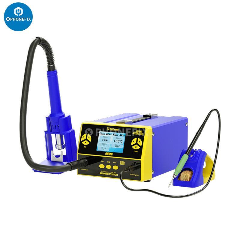 PhoneFix MECHANIC 861DS 2-in-1 BGA soldering and hot air rework station for PCB repair and electronics soldering.