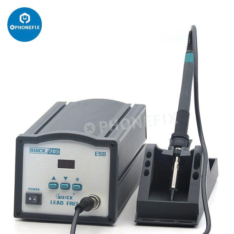 PHONEFIX Quick 205 Lead-Free Digital BGA Soldering Rework Station with digital controls and compact design.