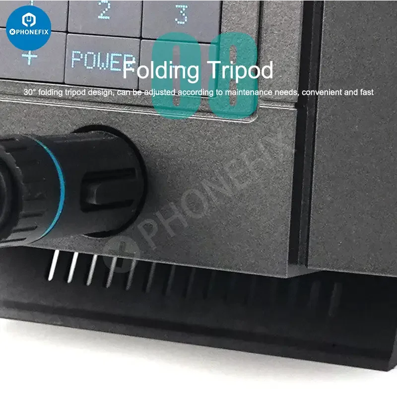 PHONEFIX Quick Q8 Electric BGA Soldering Station with precision soldering iron and digital controls for electronic repairs.