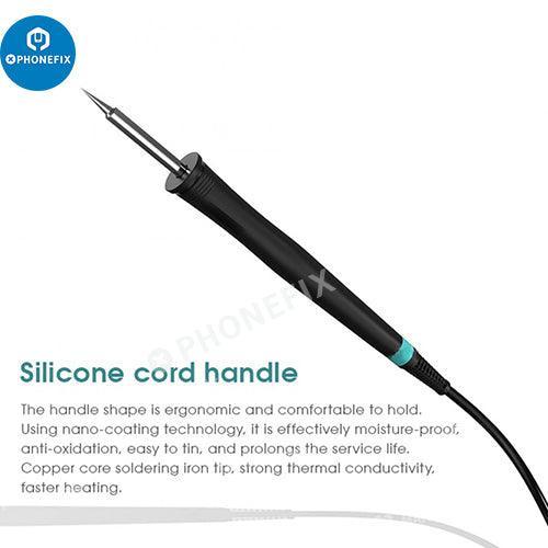 PhoneFix RF-ONE BGA soldering station with intelligent temperature control and anti-static features for precise electronics repairs.