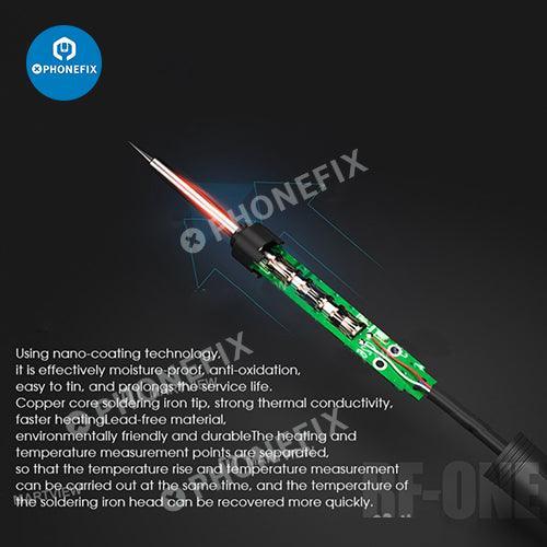 Phonefix RF-ONE BGA Soldering Station with intelligent temperature control and anti-static features, designed for precise electronic repairs.