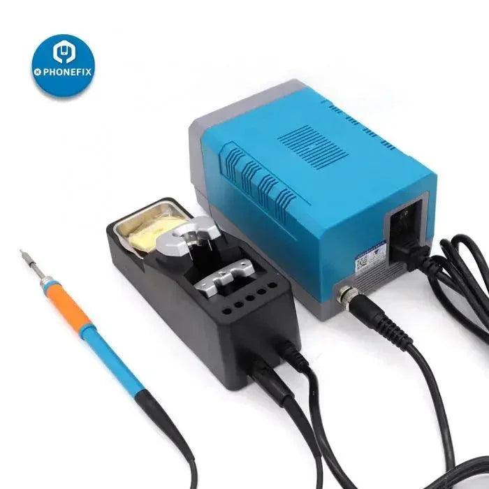 PhoneFix Toor T12-X BGA Soldering Station with upgrade LEISTO T12-11, 110V, featuring soldering iron and tip for lead-free soldering.