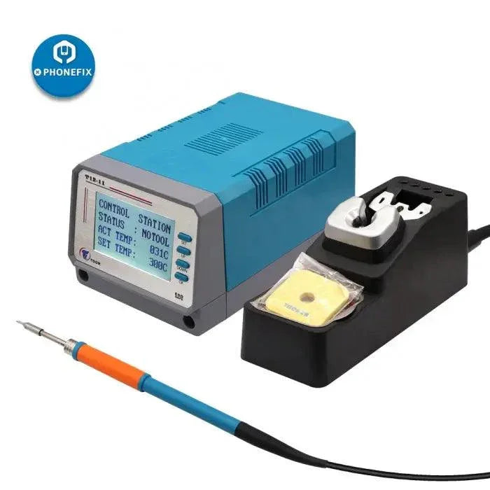 Phonefix Toor T12-X BGA soldering station with lead-free upgrade, featuring iron tip and ergonomic design for precise soldering.