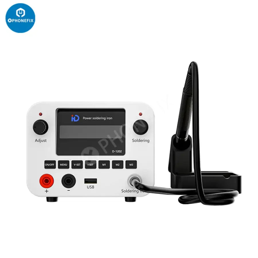 PhoneFix TBK D-1202 Power with T12 Soldering Iron 2-in-1 BGA Soldering Station for electronics repair.