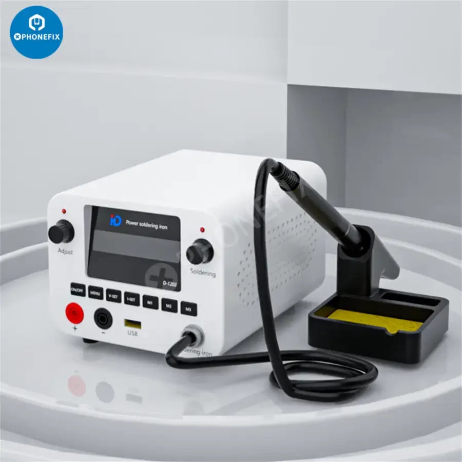 Phonefix TBK D-1202 Power BGA Soldering Station with T12 soldering iron, 2-in-1 machine for precise electronics repair.