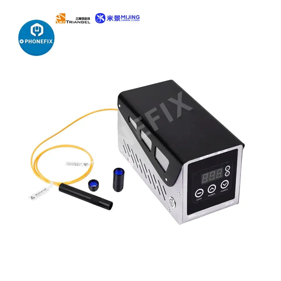 MiJing LWS-301 BGA soldering station by PHONEFIX with 110V/220V power, featuring a laser soldering station for precise BGA repairs.
