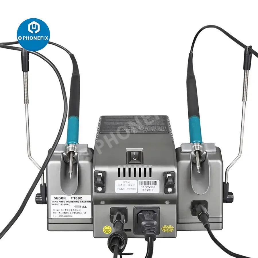 PHONEFIX SUGON T1602 BGA Soldering Station for PCB IC repair, lead-free rework station with US plug, suitable for BGA rework.