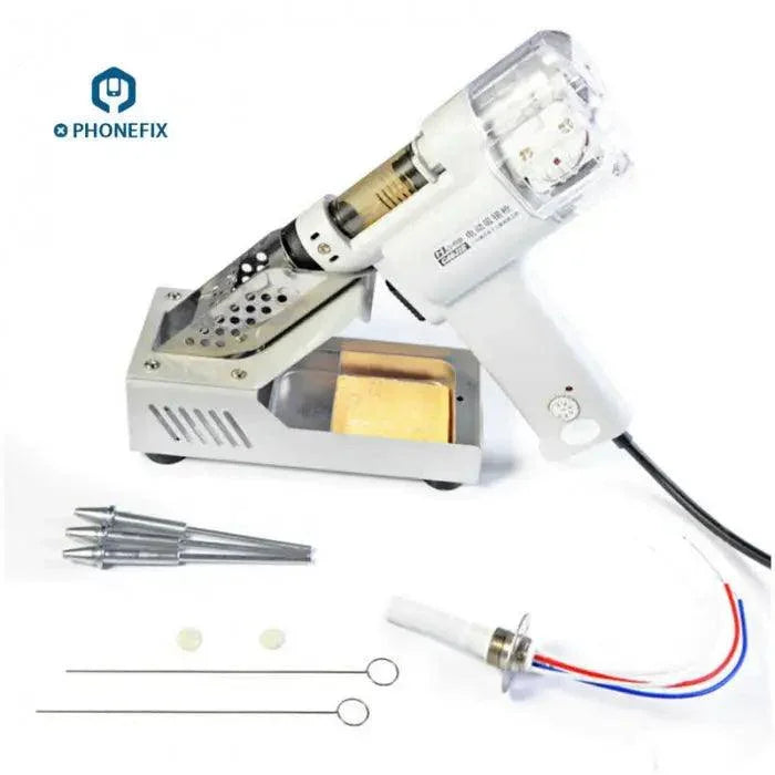 PHONEFIX S-998P electric desoldering gun with double-pump vacuum for precise BGA solder removal, ideal for electronics repair.
