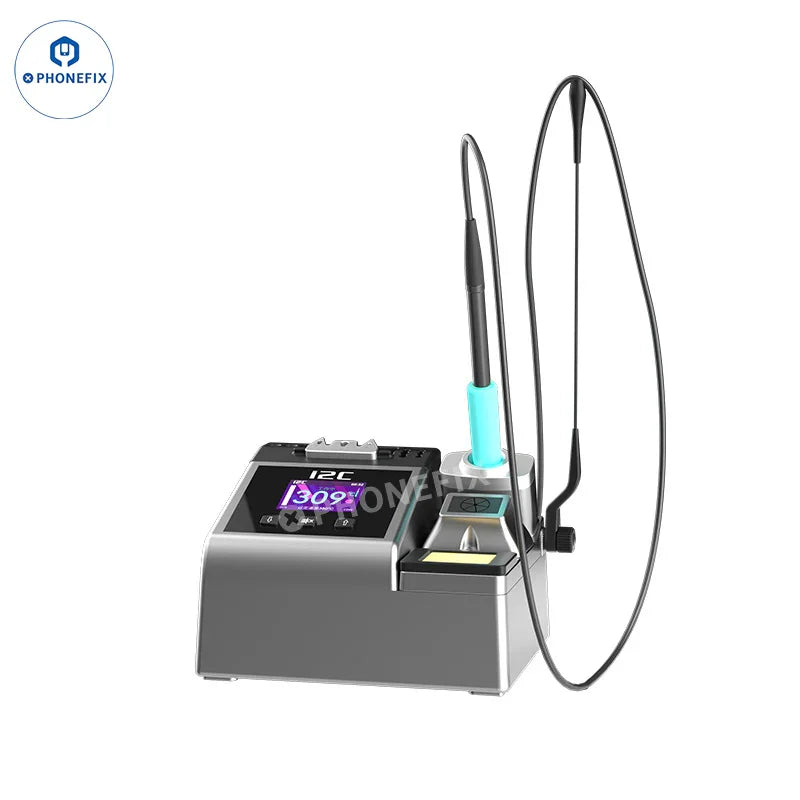PhoneFix 180W BGA soldering station with I2C 2SDN, T115, T210, T245 handles for precise electronics repair.