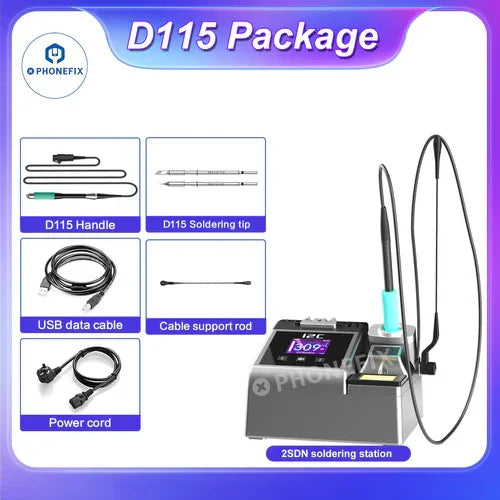 i2C NANO BGA Soldering Station by PHONEFIX with JBC T210/245/115 welding handle for precise soldering and rework tasks