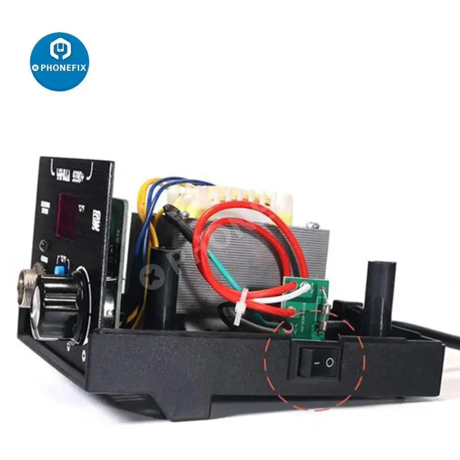 Estación de soldadura BGA YIHUA 936/937/939D con temperatura ajustable y kit de herramientas de reparación para la reparación de componentes electrónicos.