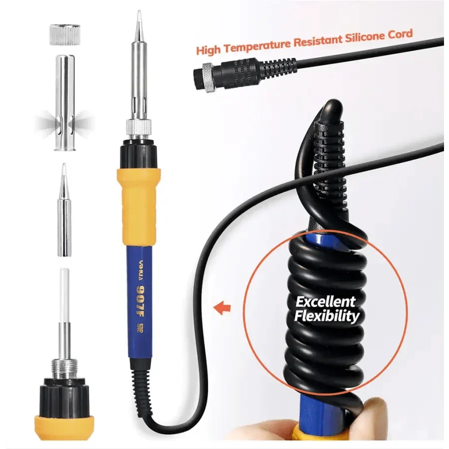 Estación de soldadura BGA YIHUA 936/937/939D con temperatura ajustable y kit de herramientas de reparación, utilizada para reparaciones electrónicas.