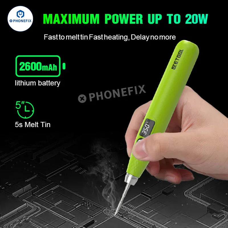 PhoneFix portable BGA soldering station AE730D AE710D AE760D smart soldering iron for precise electronics repair.