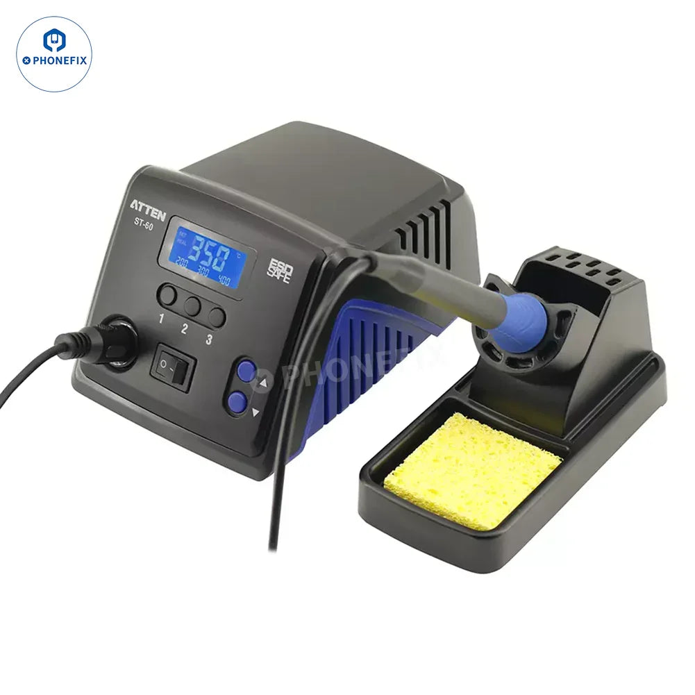 PhoneFix BGA Digital Soldering Station ATTEN ST-60 ST-80 ST-100 ST-990 for precise soldering and rework of electronic components.