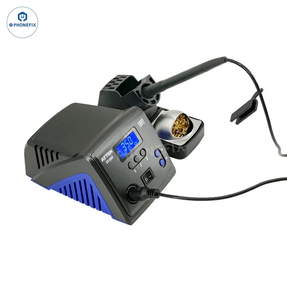 PhoneFix ATTEN ST-60 ST-80 ST-100 ST-990 BGA digital soldering station with digital display and control knobs