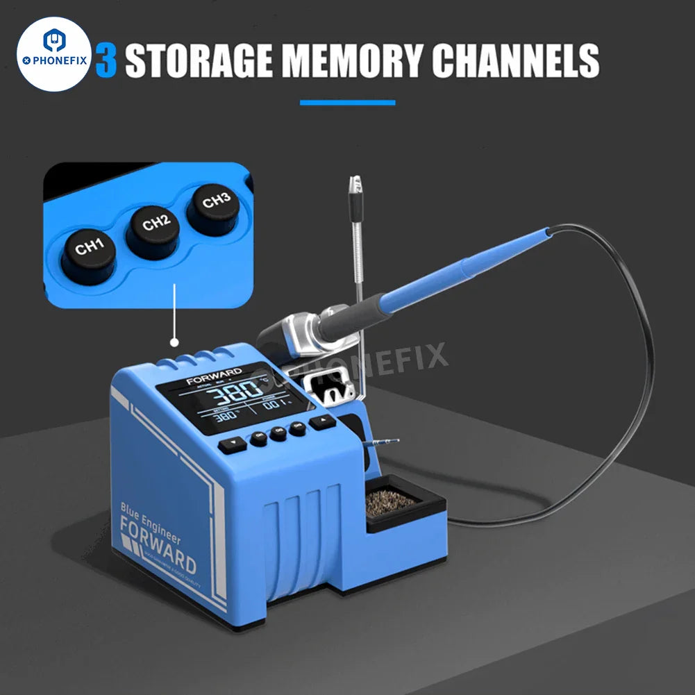 Phonefix FORWARD BE01 BGA Soldering Iron Station 80W blue engineer soldering station with precision tip and digital controls