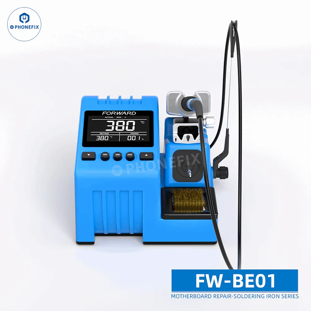 PHONEFIX FORWARD BE01 BGA Soldering Iron Station 80W blue engineer soldering station with soldering iron and digital controls