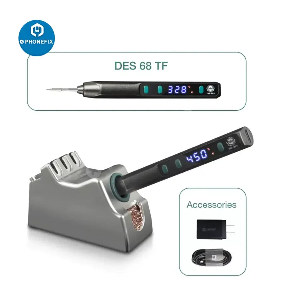 PhoneFix DES 68 TE TF TH Mini Nano BGA Soldering Station with digital controls for precise welding and soldering tasks.