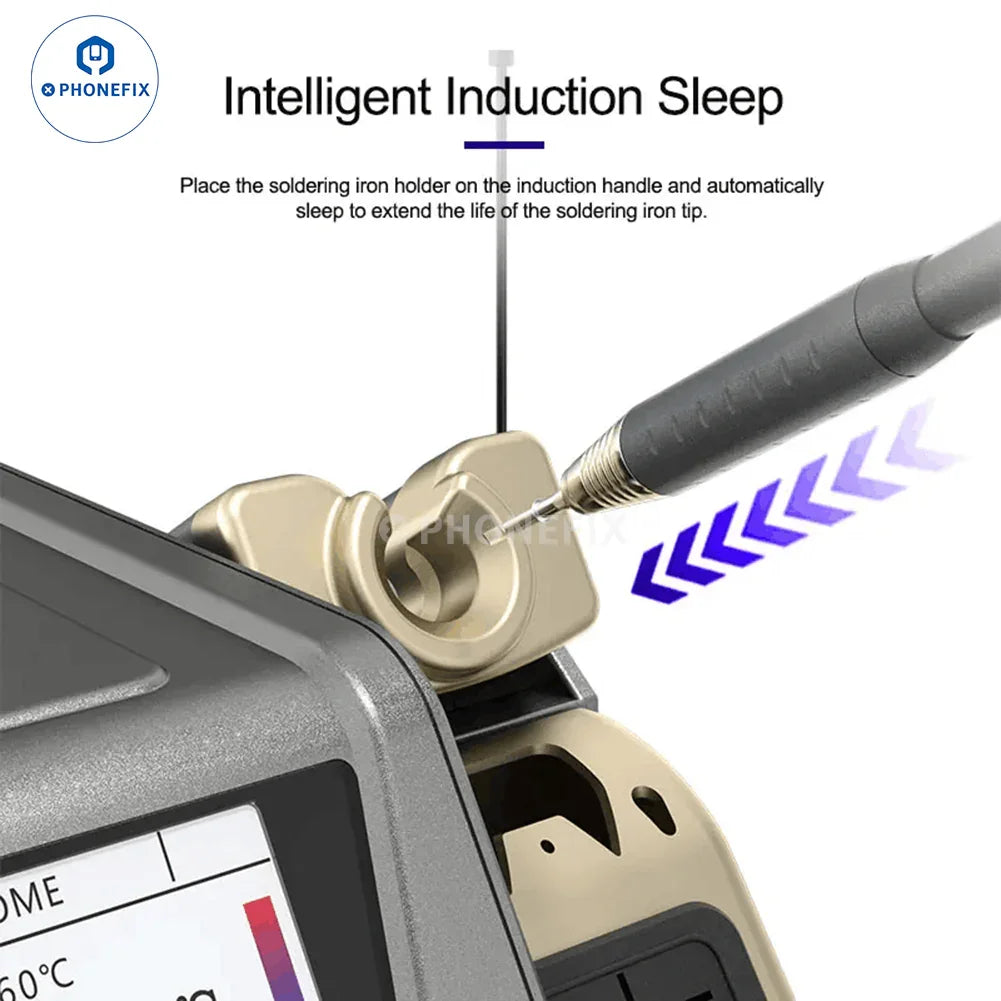 GVM H3 3-in-1 BGA soldering station with T210, T115, T245 handles for precise electronic soldering and rework.