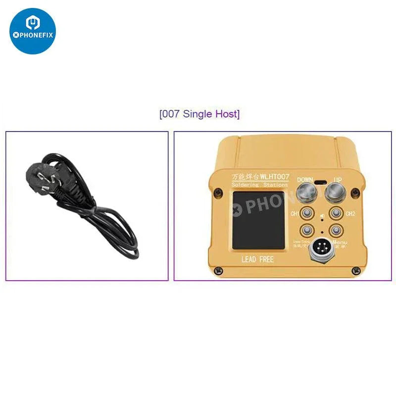 PhoneFix WL HT007 BGA Soldering Station for iPhone X to Pro Max with pre-heating mold set, used for precise mobile device repairs.