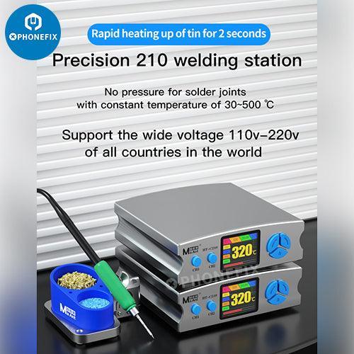 MaAnt HT-C210 BGA soldering station for PCB repair, featuring precision tools by PHONEFIX for BGA rework and electronics assembly.