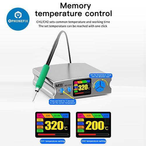 MaAnt HT-C210 BGA soldering station for PCB repair by PHONEFIX, featuring precision soldering tips and digital temperature control.