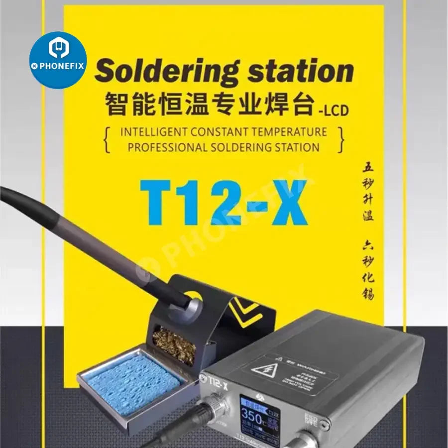 PhoneFix OSS T12-X Plus BGA Soldering Station with digital display and US plug, ideal for precise welding and soldering tasks.