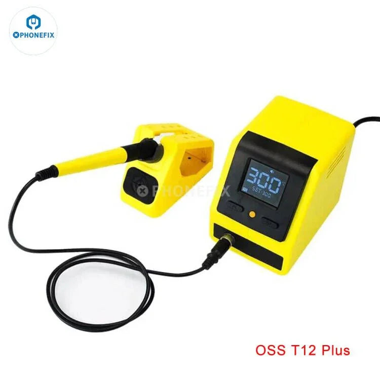 PhoneFix OSS T12-X Plus BGA Soldering Station with digital display for precise welding and circuit board repair.