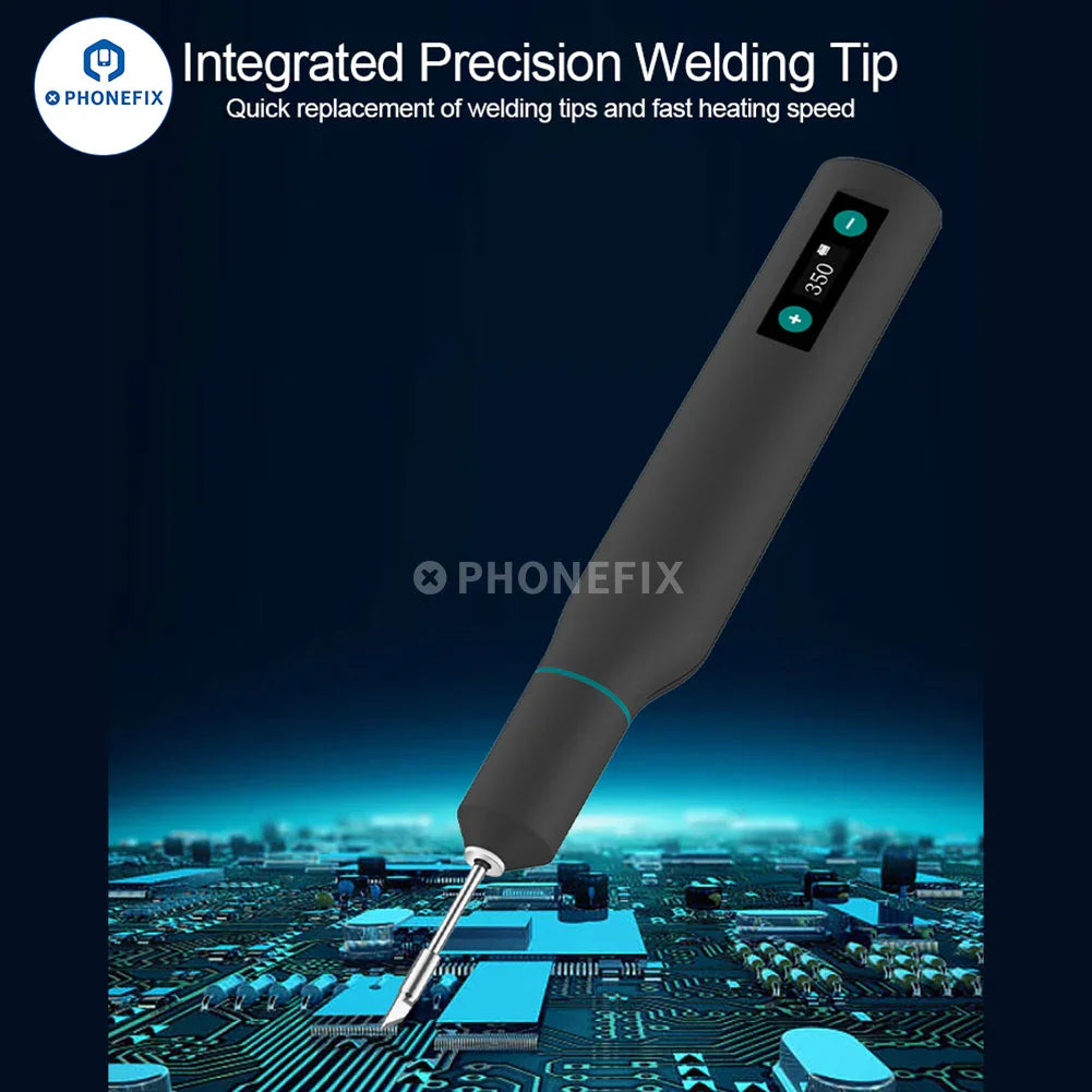 Quick TS1 portable soldering iron from PHONEFIX, a compact BGA soldering station with a sleek design and ergonomic grip.