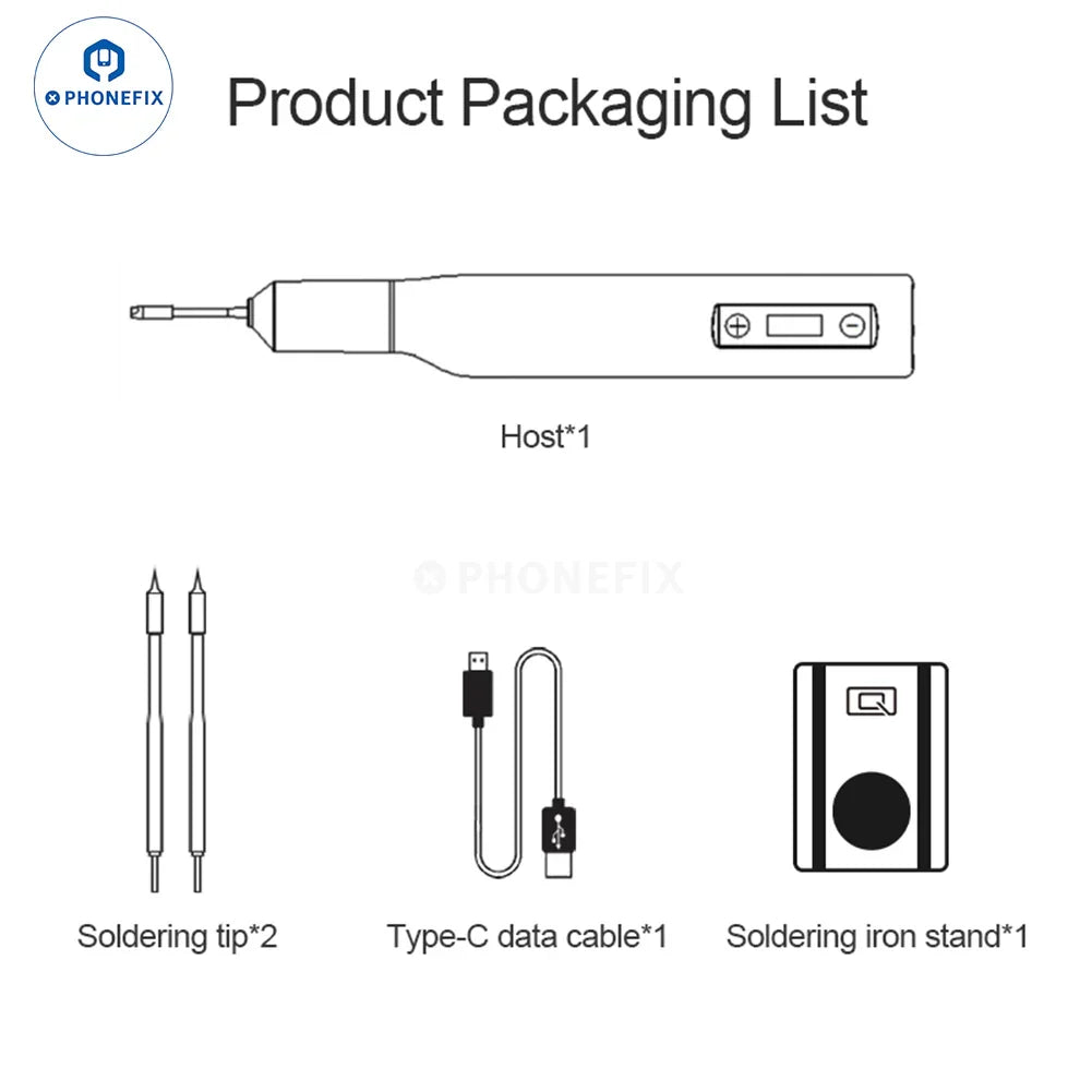 QUICK TS1 portable BGA soldering station by PHONEFIX with integrated smart welding tool and ergonomic design.