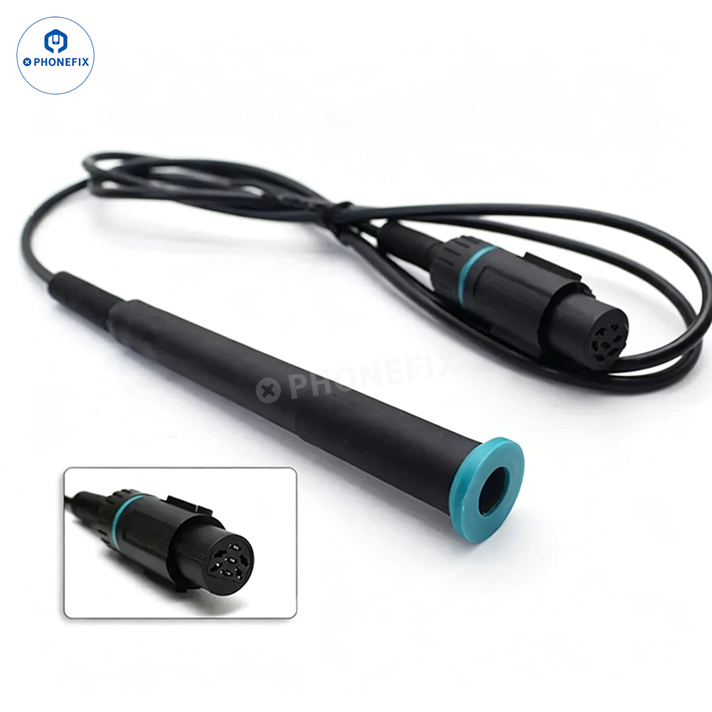 Mango para estación de soldadura BGA Quick TS1200A de PHONEFIX, con control táctil LCD de precisión para soldadura profesional de placas de circuitos impresos.