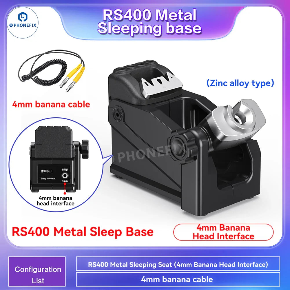 PhoneFix RS400 BGA soldering station handle with 4mm sleep base for i2C RS300 RS400 C115 C210 C245 C470 soldering tools