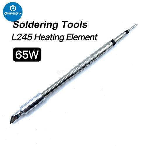 Silver 65W portable digital soldering pen from JBC 245, designed for BGA soldering stations by PHONEFIX.