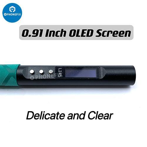 PhoneFIX BGA soldering station with 65W portable digital soldering pen, silver electric soldering tool, ideal for precise electronics work.
