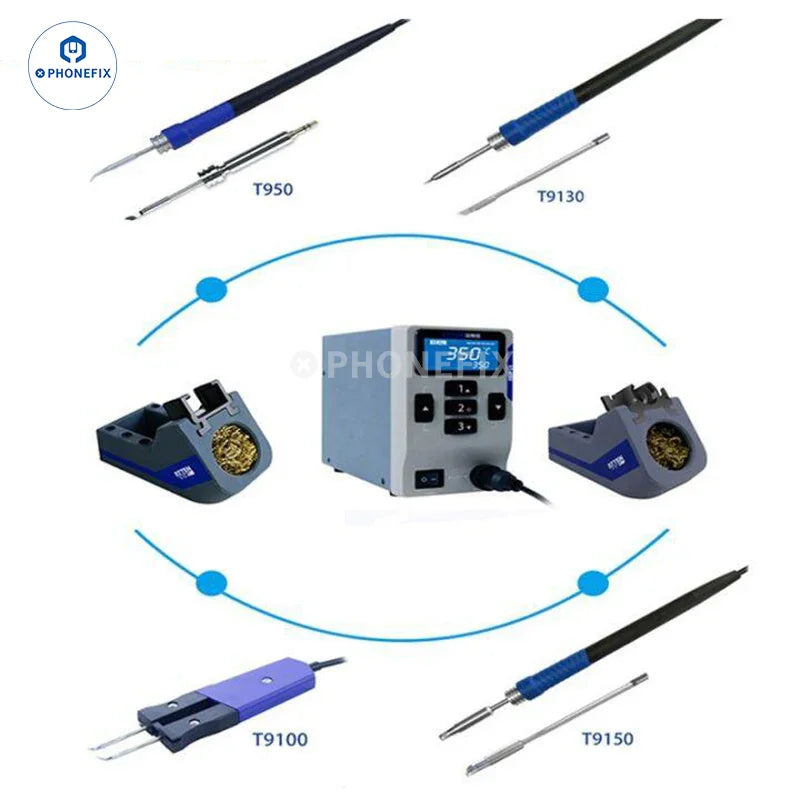 PhoneFix ATTEN ST-1509 BGA Soldering Station with electric tweezers and welding iron for precise electronic component soldering.