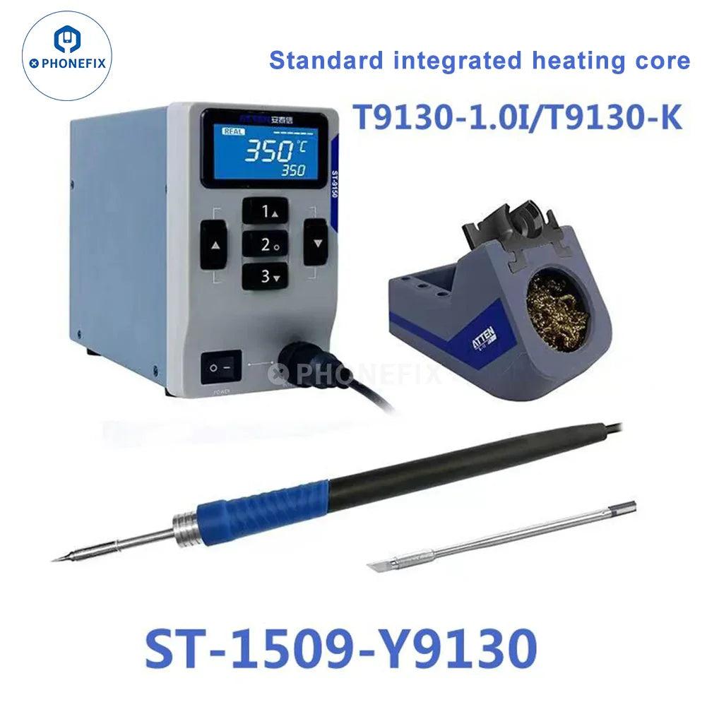 PhoneFix ATTEN ST-1509 BGA soldering station with electric tweezers and welding iron for precise electronic repairs.