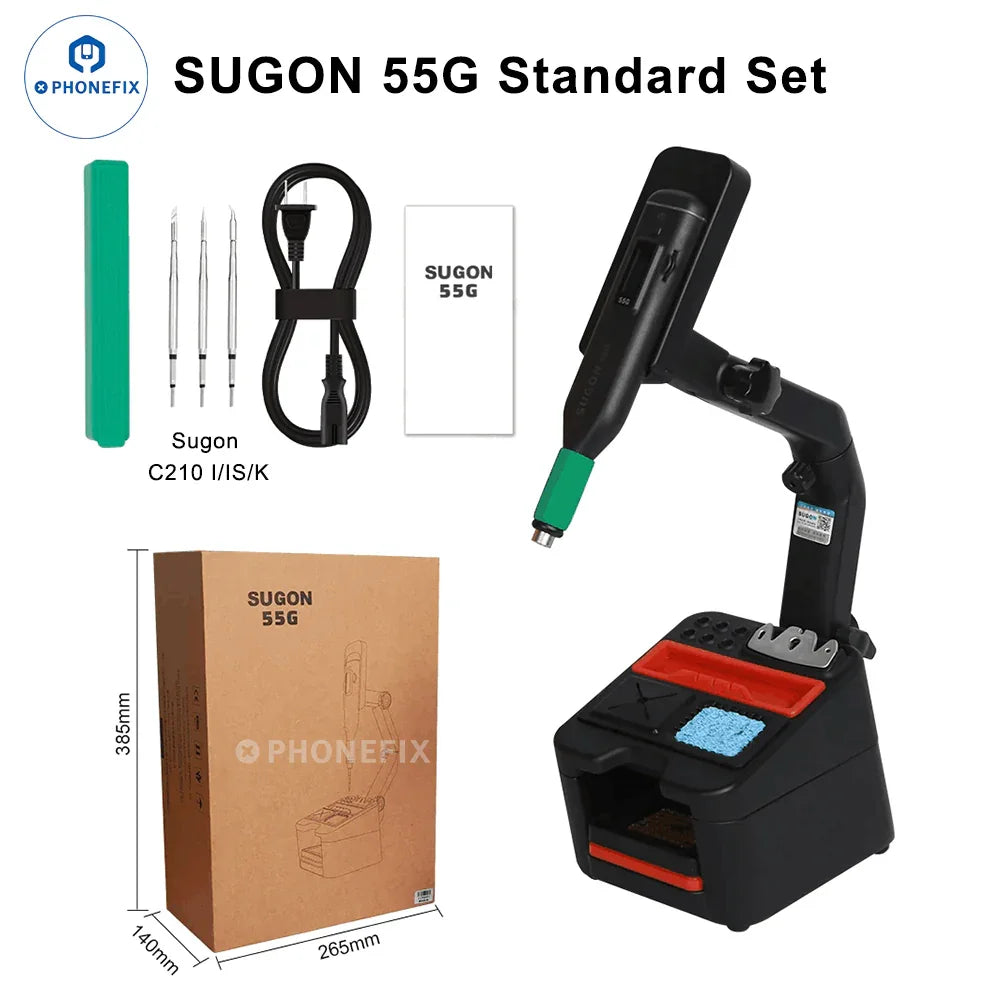 Wireless Soldering Station by PHONEFIX with JBC C210 tips, lightweight 55g BGA soldering tool for precise electronics repairs.