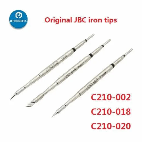 Wireless soldering station by PHONEFIX with JBC C210 tips, ideal for BGA soldering and detailed electronic work.