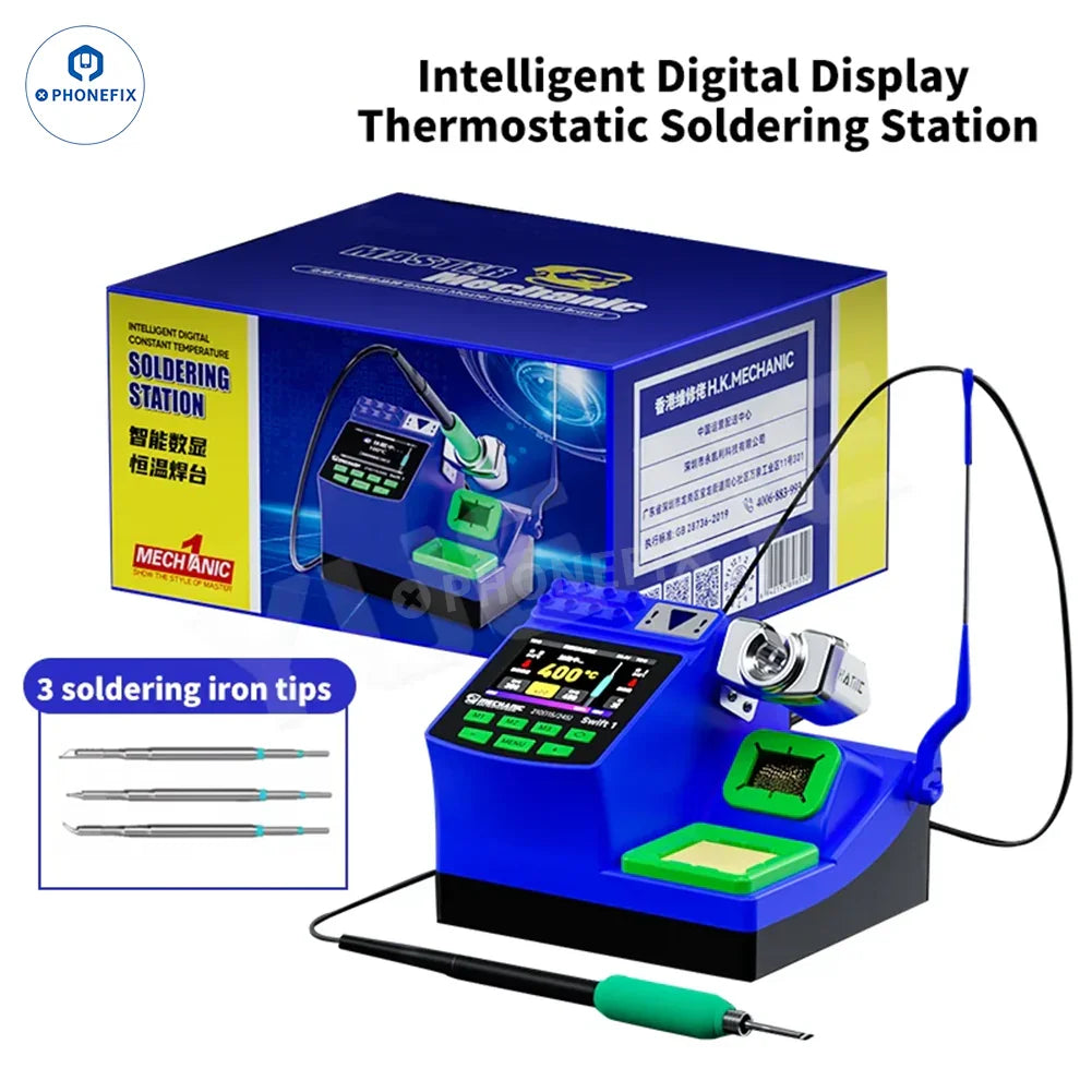 PhoneFix MECHANIC Swift 1 BGA Soldering Station with smart constant temperature control and digital display.
