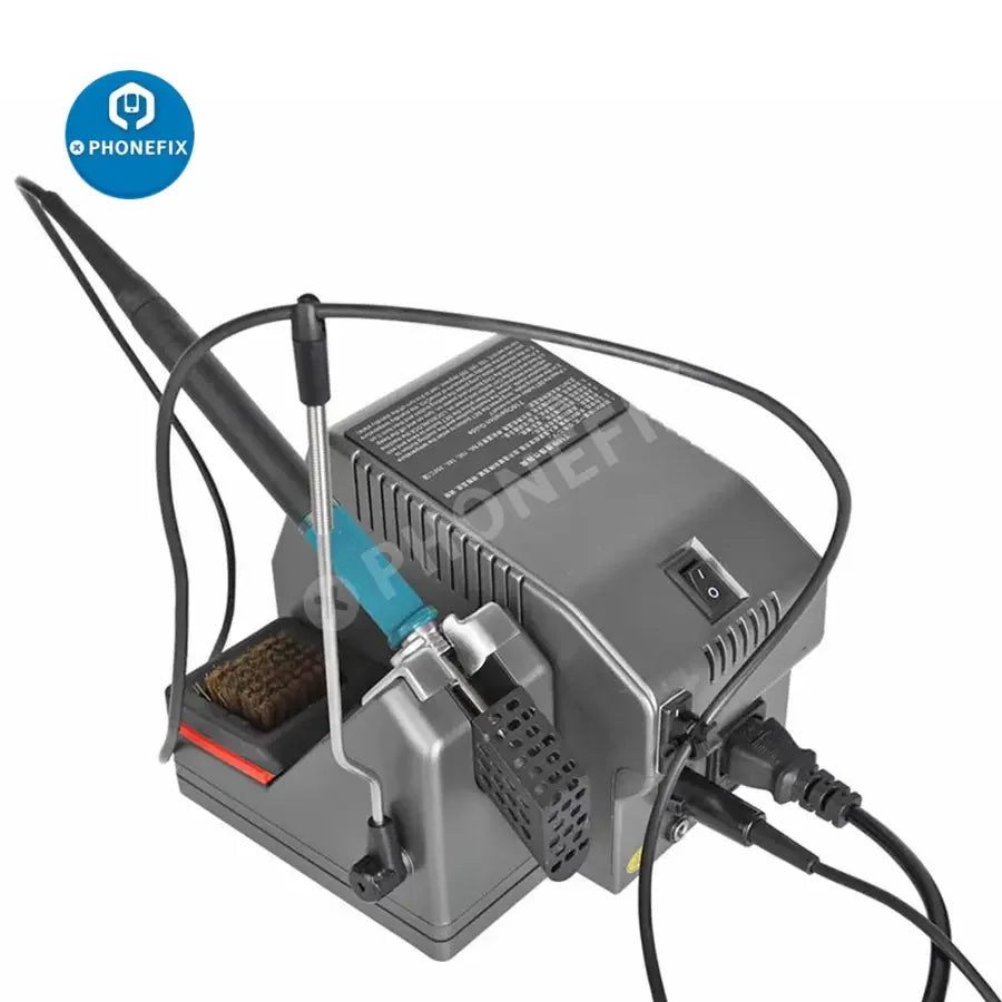 SUGON T16 BGA Soldering Station for phone PCB repair by PHONEFIX, showing the rework station with soldering iron and control unit.