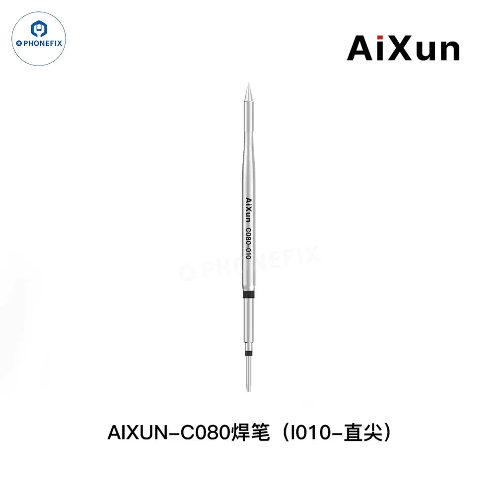 Phonefix AiXun T208 Mini BGA Soldering Iron Station for phone PCB repair, with standard tip and compact design.